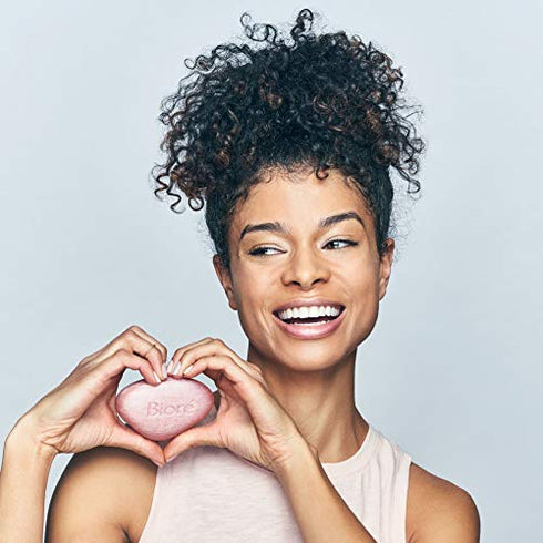 Bioré Rose Quartz + Charcoal Facial Cleansing Bar, Daily Face Wash, Oil Free, Dermatologist Tested, Non-Comedogenic, Cruelty Free, Vegan Friendly