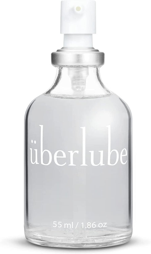 Überlube Silicone Lubricant | Latex-Safe Silicone Lube Personal Lubrication | Unscented Sex Lube for Couples, Flavorless, Zero Residue, Works Underwater - 55ml (1.86 Fl Oz)