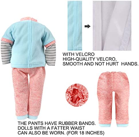 6 Sets Fashion 18 Inch Boy Doll Clothes Casual Wear Plaid Jacket Pants Sportswear Outfits with Tuxedo Suits for 18" Doll Accessories