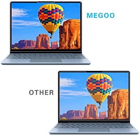 Megoo Surface Laptop Go 2 12.4" 2022 released Glass Screen Protector,Scratch Resistant/Easy Installation/9H Hardness/Ultra Clear Tempered Glass Compatible for Microsoft Surface Laptop Go