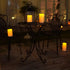 Homemory 6" x 4" Waterproof Outdoor Flameless Candles - Battery Operated Flickering LED Pillar Candles for Indoor Outdoor Lanterns, Long Lasting, Large, Set of 2