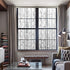 LEMON CLOUD Bamboo Window Film Stained Glass Film Frosted Privacy Window Decal Decorative Window Cling No Glue Removable Window Stickers(17.5 x 78.7 inch)