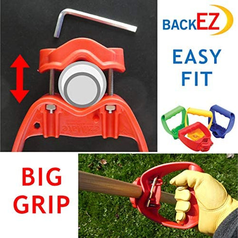 Back-Saving Tool Handle Labor-Saving Ergonomic Shovel or Rake Handle Attachment Yellow