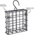 More Birds Suet Cage Bird Feeder, Fruit and Suet Feeder, Single Cake Capacity ,Black