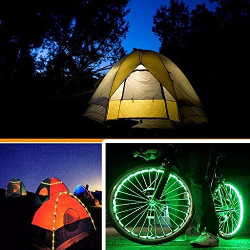 Entiqi LED Strip Lights Battery Powered, 6.5FT/2M RGB LED Light Strip SMD5050 60 LEDs Rope Lights Color Changing Flexible LED Strip Kit for Home Bedroom DIY Party Indoor Outdoor