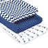 Changing Pad Cover – Baby Changing Pad Covers 4 Pack – Boy or Girl Changing Pad Cover – Pure Cotton Machine Washable Navy and White Changing Table Cover – Diaper Changing Pad Cover Sheets