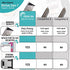 Magnet Calendar for Refrigerator 2023-2024 by STRIVE ZEN, January 2023 - December 2024, Fridge, Monthly Magnetic Planner, Paper, Tear Off, Schedule Weeks, Days, 10x10 Inches, 24 Months