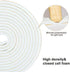 Yotache White Doors Windows Insulation Tape 2 Rolls 1/2 Inch Wide X 1/4 Inch Thick, Foam Weather Stripping Gasket Tape Seal for Draft, Soundproofing, Total 26 Feet Long (2 X 13 Ft Each)