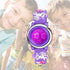 Venhoo Kids Watches 3D Cartoon Waterproof 7 Color Lights Toddler Digital Wrist Watch with Alarm Stopwatch Gifts for 3-10 Year Girls Little Child