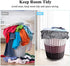 OTraki XL Travel Laundry Bags 2 Pack 28 x 45 inch Heavy Duty Drawstring Dorm Large Organizer Bag Tear Resistant Big Laundry Hamper Basket Liner Jumbo Dirty Clothes Storage, Three Loads of Clothes Grey