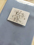 19" x 28" 14CT Counted Cotton Aida Cloth Cross Stitch Fabric (Light Blue)