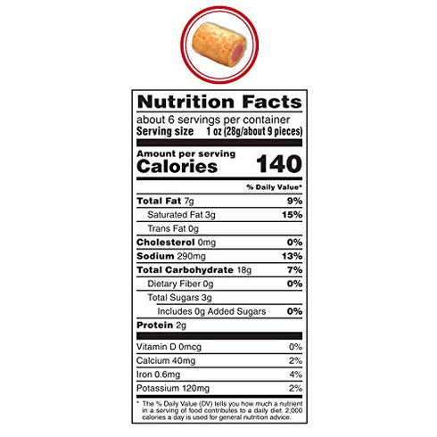 COMBOS Pepperoni Pizza Cracker Baked Snacks 6.3-Ounce Bag