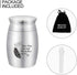 3 Inches Small Keepsake Urn for Human Ashes Aluminum Mini Cremation Urns Memorial Ashes Urn Miniature Burial Funeral Urns for Sharing Ashes Mini Keepsake Urn-Your Wings were ready But my Heart was not