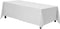 Gee Di Moda Rectangle Tablecloth - 90 x 156 Inch - White Rectangular Table Cloth for 8 Foot Table in Washable Polyester - Great for Buffet Table, Parties, Holiday Dinner, Wedding & More