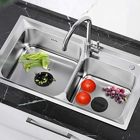 3 Pcs Garbage Disposal Splash Guard & 1 Disposer Stopper with 2 Hair Drain Clog Remover, AIFUDA Replacement Waste Food Disposer Accessories Drain Plugs for Kitchen