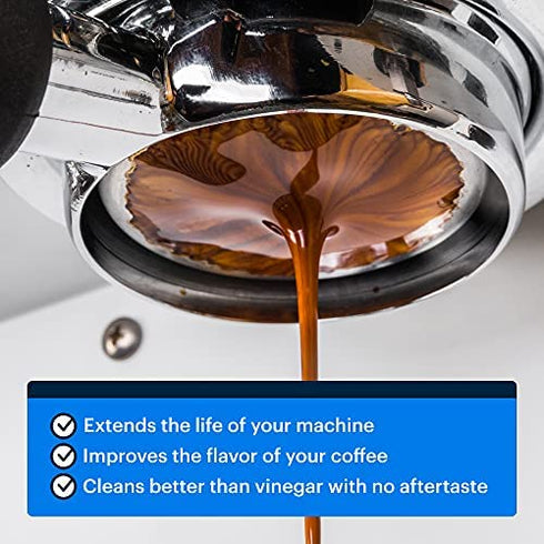 Keurig Compatible Descaling Solution & Keurig Cleaner (2 Uses) Works w/ Keurig Filter, Nespresso Descaling Kit, Breville, Coffee Pot Cleaner & Espresso Machines, Keurig Descaler / Keurig Accessories