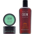 Men's Grooming Set by American Crew, Daily Shampoo & Hair Gel with Medium Hold and Medium Shine Gift Set, Shampoo for Men 8.45 Fl Oz, Hair Gel for Men 3 Oz