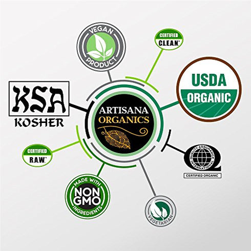 Artisana Organics Raw Almond Butter, 9oz | No Sugar Added, No Palm Oil, Vegan, Paleo, and Keto Friendly