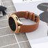 Compatible with Galaxy Watch 3 41mm Band/ Galaxy Watch 42mm Band Leather,20mm Replacement Strap Band Compatible with Samsung Galaxy Watch 3 41mm band(Leather Brown)