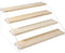 NC Display Shelf Stand 45 Steps, Clear Acrylic Riser Shelves Wood Acrylic Storage for Figure Collection Cupcake Desserts Holder Cosmetics Perfume Jewelry Organizer Rack (4Steps), Beige-04-small