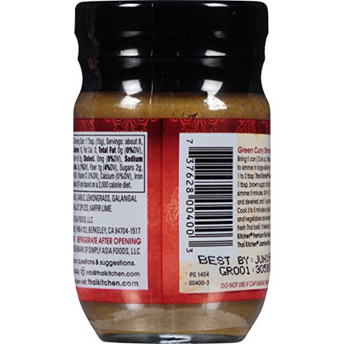 Thai Kitchen Gluten Free Green Curry Paste, 4 oz