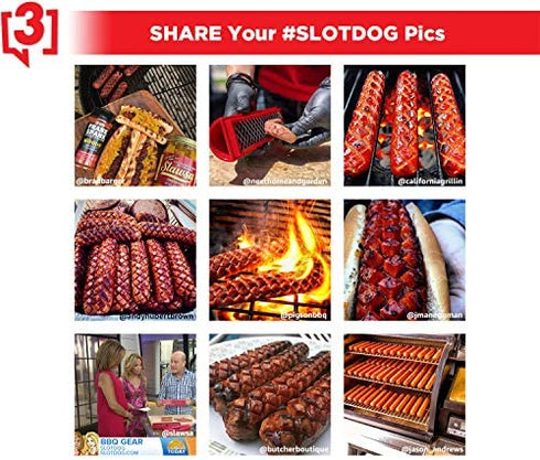 SLOTDOG - Hot Dog Slicing Tool - 10 inch - Red