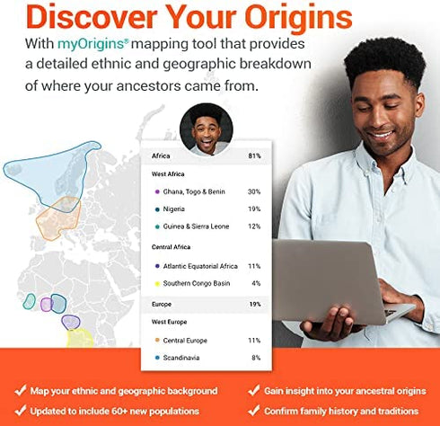 FamilyTreeDNA Family Finder, Ancestry & DNA Test Kit, Discover Your Origins & Unlock Your Geographic Roots, Connect with Your DNA Relatives, At-Home Test Kit for Expertly Processed Convenient Sampling