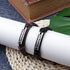 SAILIMUE 4 Pcs Cross Leather Bracelet for Men Religious Cross Tag Bangle Leather Wristband Adjustable Drawstring Bracelet Set