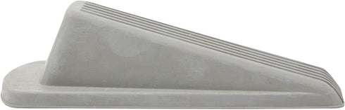 Large Rubber Door Stopper Wedge for Carpet, Wood, Tile Floor (Grey, 4.8 in, 12 Pack)