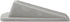 Large Rubber Door Stopper Wedge for Carpet, Wood, Tile Floor (Grey, 4.8 in, 12 Pack)