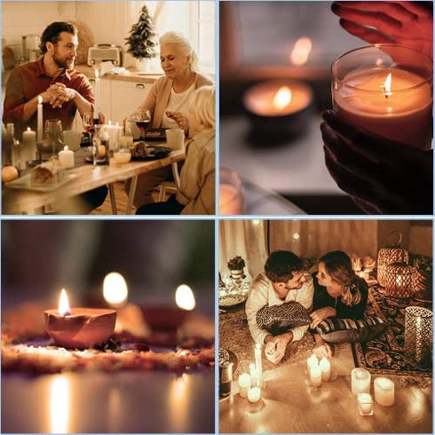REIDEA Electronic Candle Lighter Arc Windproof Flameless USB Rechargeable Lighter with Safe Button for Home Kitchen Champagne Gold S4