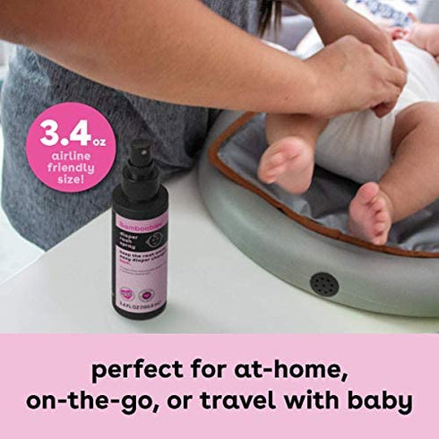 Bamboobies Baby's Diaper Spray, Comfort and Protect Your Baby's Bottom, Made with Natural Ingredients, 3.4 Oz Spray Bottle, Made in the USA