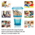Cereal On the Go Cups Breakfast Drink Cups Portable Yogurt and Cereal To-Go Container Cup (Blue)