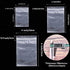 300pcs Zipper Poly Bags, Magicalmai Clear Plastic Zip Lock Baggies Reclosable Thicken Zip Bags for Small Items/Food Storage/Jewelry/Samples/Snack Various Sizes (2x2,3x4,4x6)
