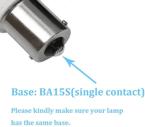 Makergroup BA15s Single Contact Bayonet LED 12V S8 1141 1156 LED Light Bulb 3W 2700K-3000K for Outdoor Landscape Lighting Path Deck Lights RV Lighting Warm Color 6pcs