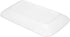 Foraineam Set of 8 Pieces 8 Inch Rectangular Porcelain Platters Dessert, Appetizer, Salad Plates White Serving Trays