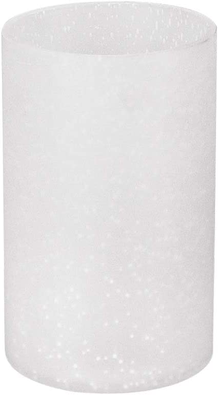 Giluta Frosted Seeded Glass Shade Cylinder Glass Lamp Shade Replacement, Modern Style Wall Sconce Pendant Lamp Shades with 1-5/8 Inch Fitter (A00008)