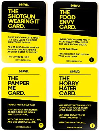 SERVD - Hers & Hers (Female Couples) - The Hilarious Real-Life Couples Card Game for Adults. A Funny Lesbian Couples Gift