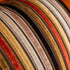 Yangest Burnt Orange Striped Patchwork Velvet Lumbar Throw Pillow Cover Gold Leather Cushion Case Modern Zippered Oblong Pillowcase for Sofa Couch Bedroom Living Room Home Decoration, 12x20 Inch