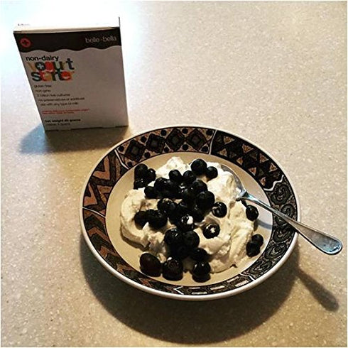 Vegan with Live and Active Probiotics Makes 4 Quarts, Non-Dairy, Non-GMO, Gluten Free Yogurt Starter by Belle + Bella