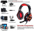 BlueFire 3.5mm PS4 Gaming Headset Headphone with Microphone and LED Light Compatible with Playstation 4, PS5, Xbox one, PC (Red)