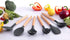 ONMIER Kitchen Cooking Utensils Set, 9 pcs Non-stick Silicone Cooking Kitchen Utensils Spatula Set,BPA Free Wooden Handle Silicone Kitchen Gadgets Utensil Set (Grey)