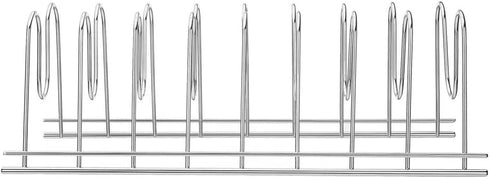 SANNO Lid Holder Organizer Rack, Diversified Euro Kitchen Lid Organizer for Plates, Cutting Boards Bakeware, Cooling Racks, Pots & Pans, Serving Trays,stainless steel pack of 2