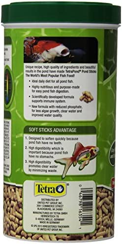 TetraPond Pond Sticks 3.53 Ounces, Pond Fish Food, For Goldfish And Koi, Tetra Pond Pond Sticks, Healthy Nutrition for Goldfish and Koi