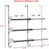 Auledio Adjustable Over The Door Triple Bathroom Towel Holder Rack with Hooks,Bronze