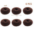 Extra Small Hair Bun Maker for Kids, 6 PCS Chignon Hair Donut Sock Bun Form for Girls, Mini Hair Doughnut Shaper for Short and Thin Hair (Small Size 2 Inch, Dark Brown)