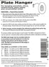 Invisible English Disc Adhesive Large Plate Hanger Set (4-4 Inch Hangers)