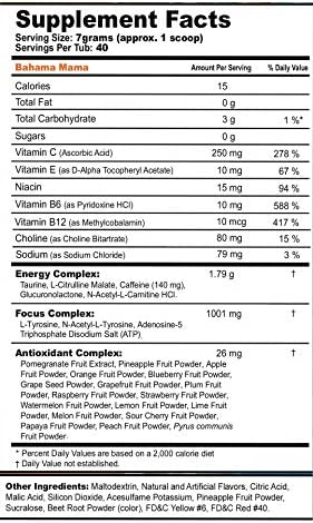 G Fuel Bahama Mama Elite Energy Powder Inspired by Roman Atwood, 9.8 oz (40 Servings)