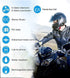 FreedConn Motorcycle Helmet Bluetooth Intercom Kit, TCOM-SC Motorbike Helmet Intercom Interphone Headset, for 2 or 3 Riders, LCD Screen/FM Radio/Mobile phone/MP3/GPS Connective/Range 800m(1 Pack)