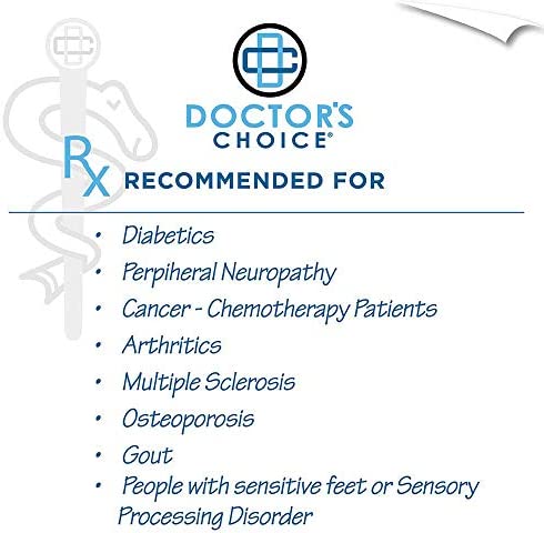 Doctor's Choice Mens Diabetic & Neuropathy Socks Large 10-13, X-Large 12-15